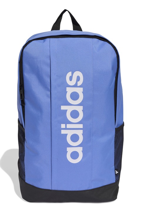 adidas Performance, Rucsac cu imprimeu logo Linear, Alb, Negru, Albastru lavanda