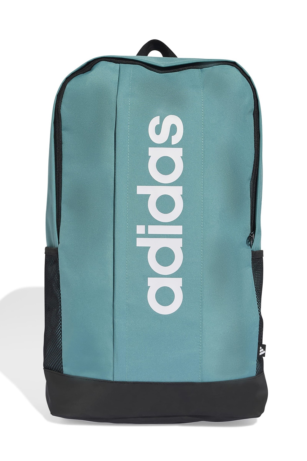 adidas Performance, Rucsac cu imprimeu logo Linear, Alb, Verde persan
