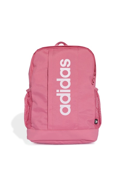 adidas Performance, Rucsac cu logo si buzunare din plasa, Alb, Roz