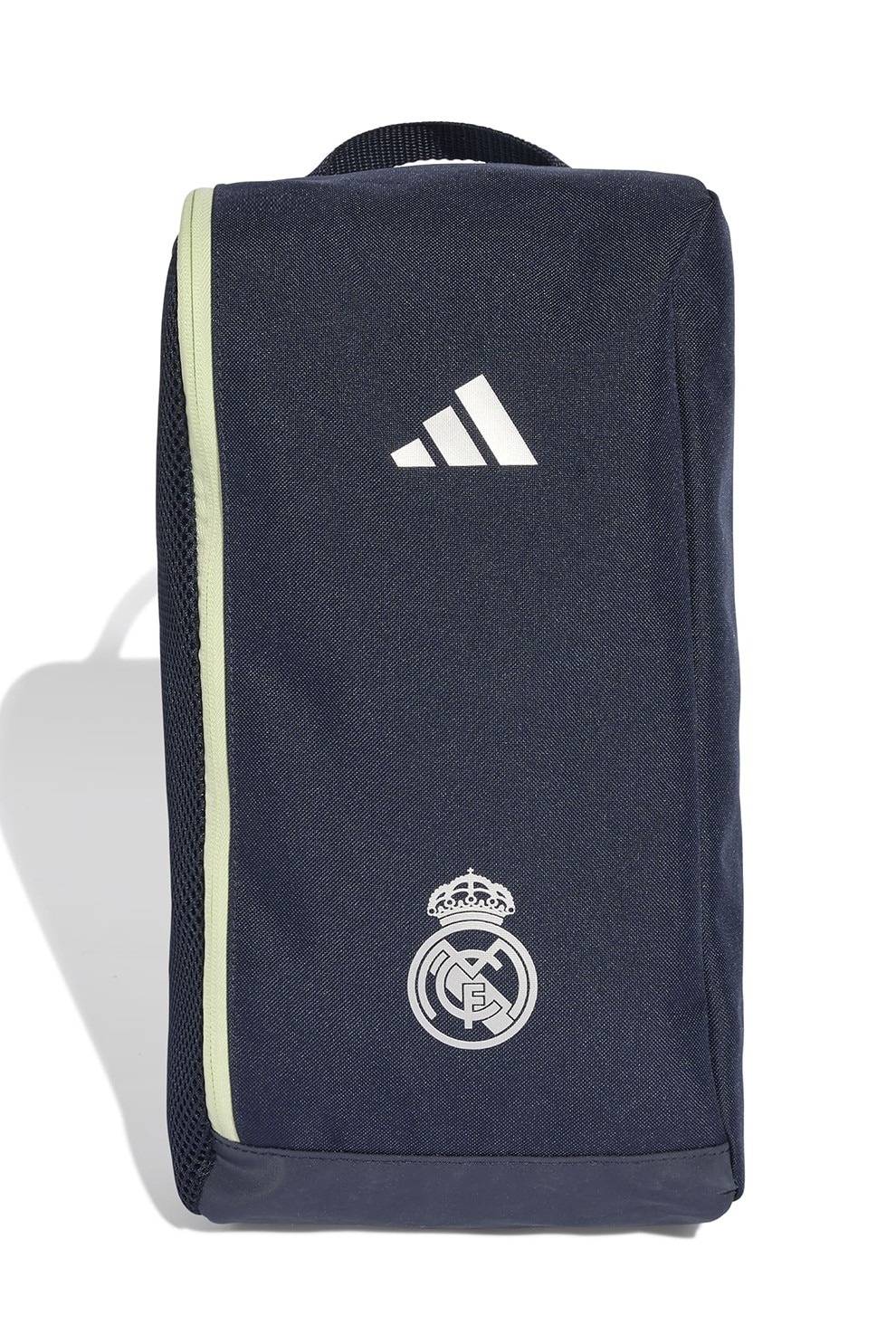 adidas Performance, Geanta cu maner si imprimeu logo Real, Bleumarin