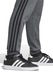 adidas Sportswear, Спортен панталон с лого и връзка, Черен/Меланж тъмно сиво