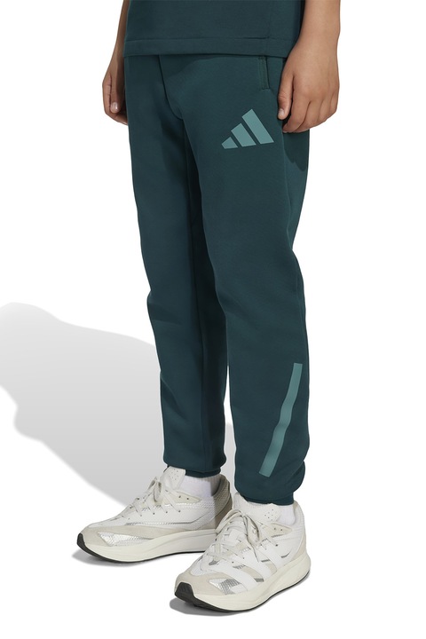 adidas Sportswear, Z.N.E húzózsinóros derekú szabadidőnadrág, Sötétzöld