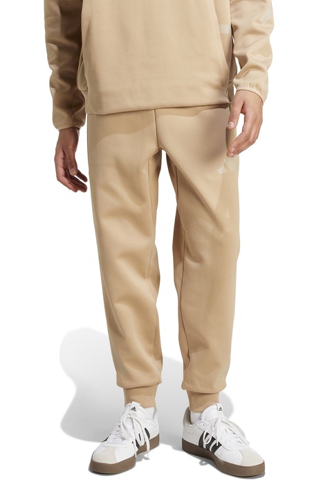 adidas Sportswear, Pantaloni de trening relaxed fit cu snur Z.N.E., Maro camel