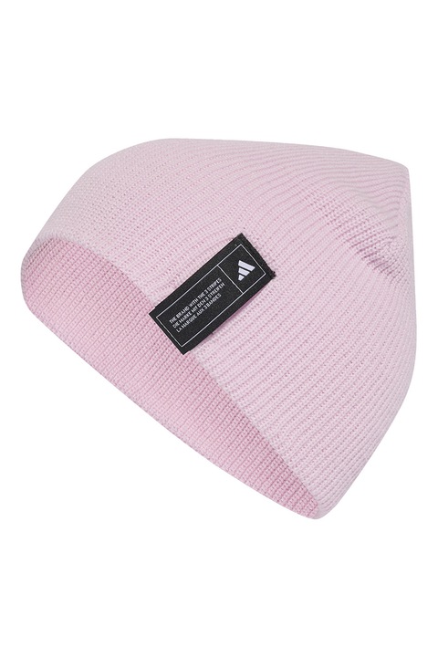 adidas Performance, Caciula tricotata cu logo, Roz pal