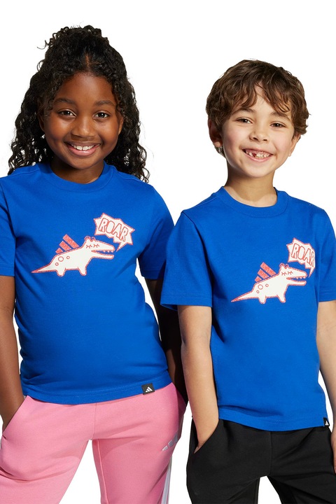 adidas Sportswear, Pamutpóló logós mintával, Királykék