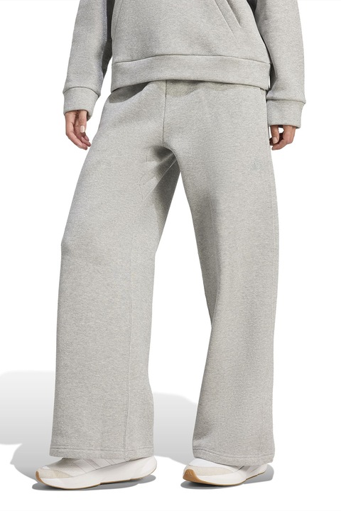 adidas Sportswear, Pantaloni de trening cu croiala ampla Wall, Gri melange, S
