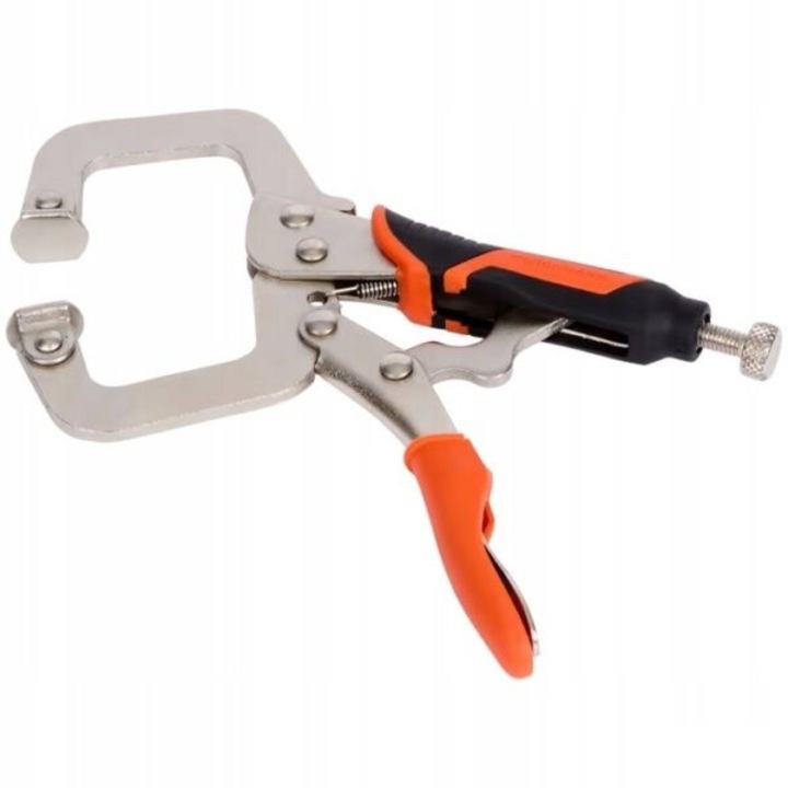 Cleste de blocare Werckmann, multicolor, otel, cu falca rotunda in forma de C