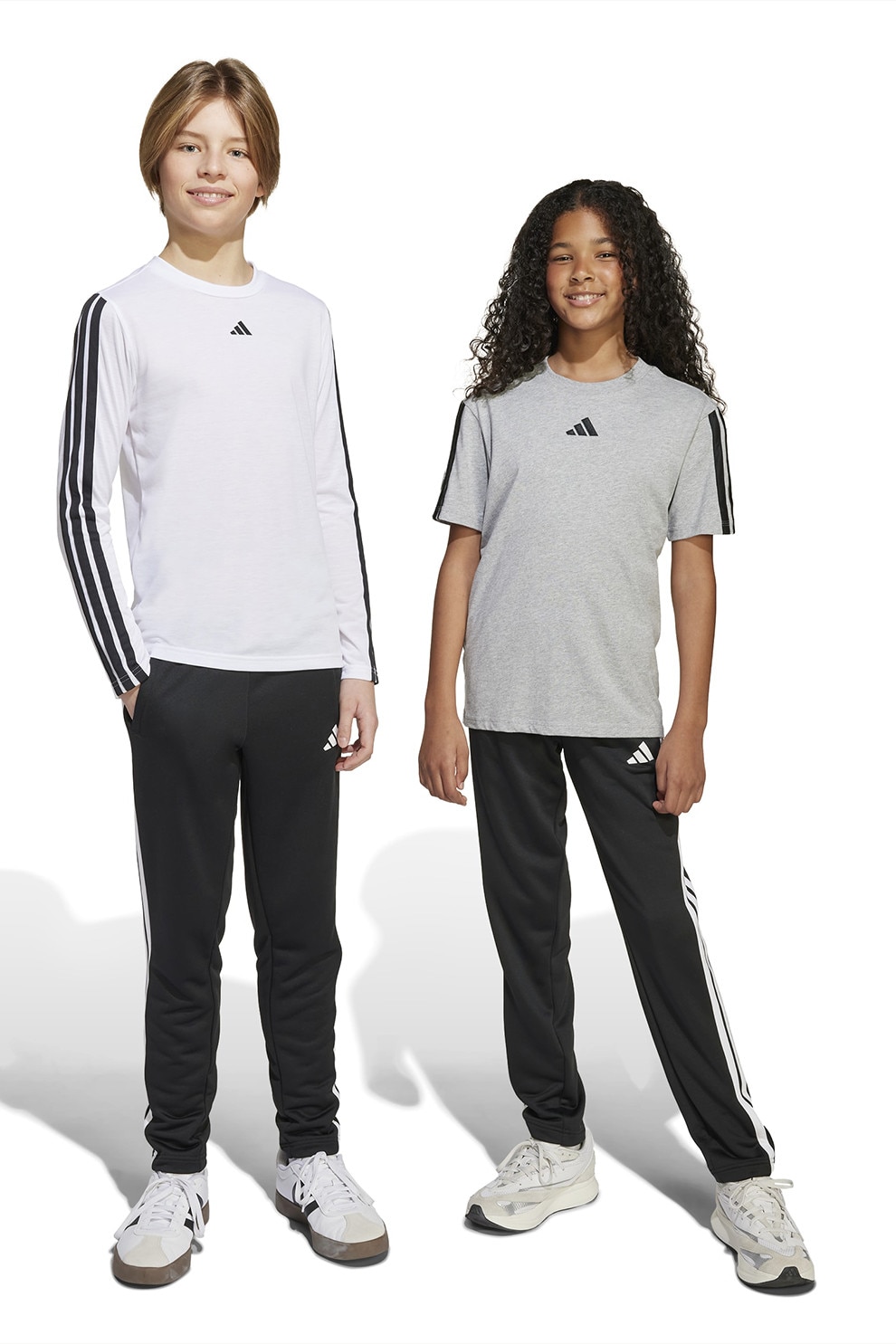 adidas Sportswear, Pantaloni de trening regular fit cu buzunare laterale, Negru, 128 CM