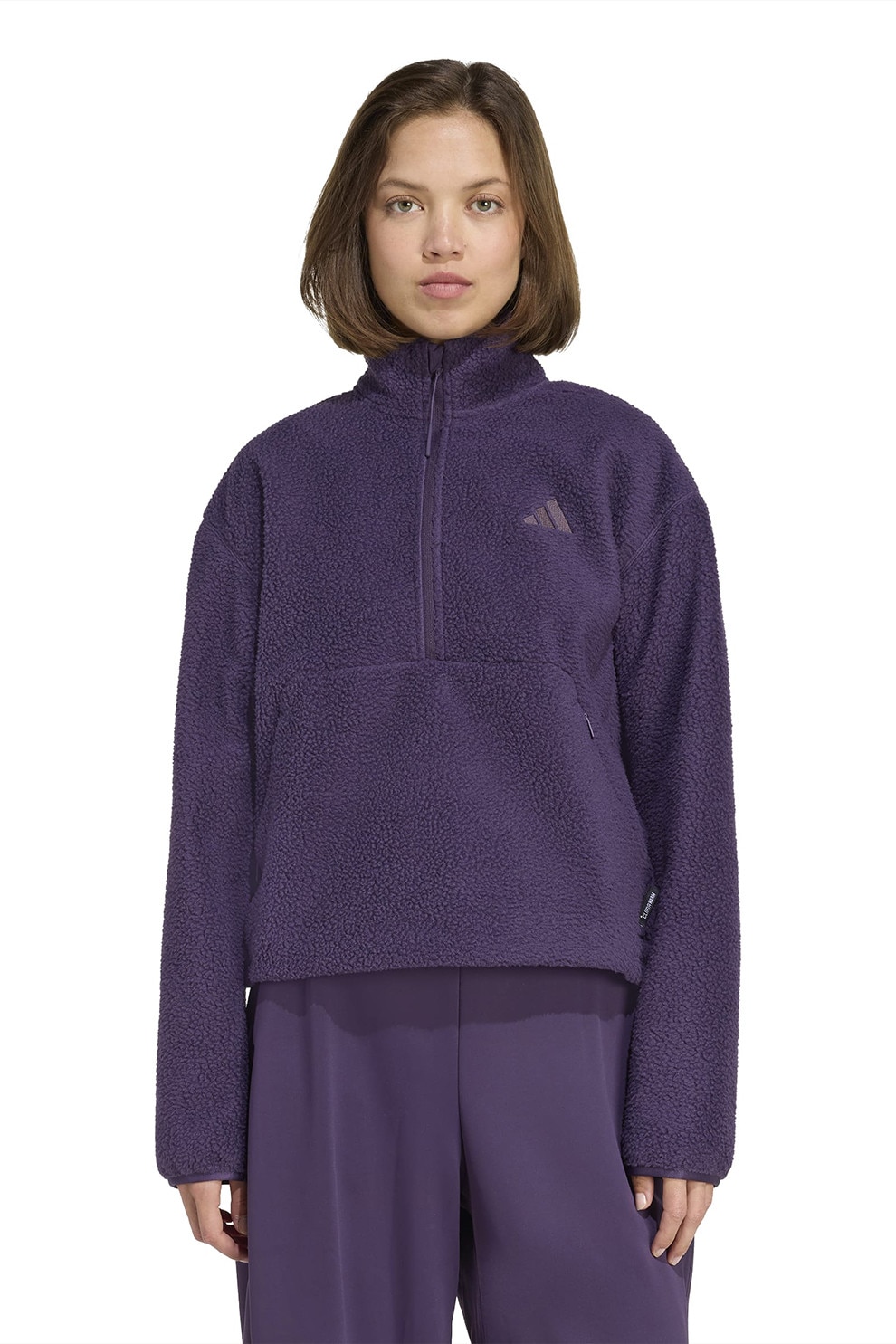 adidas Sportswear, Bluza de trening din fleece cu fermoar scurt