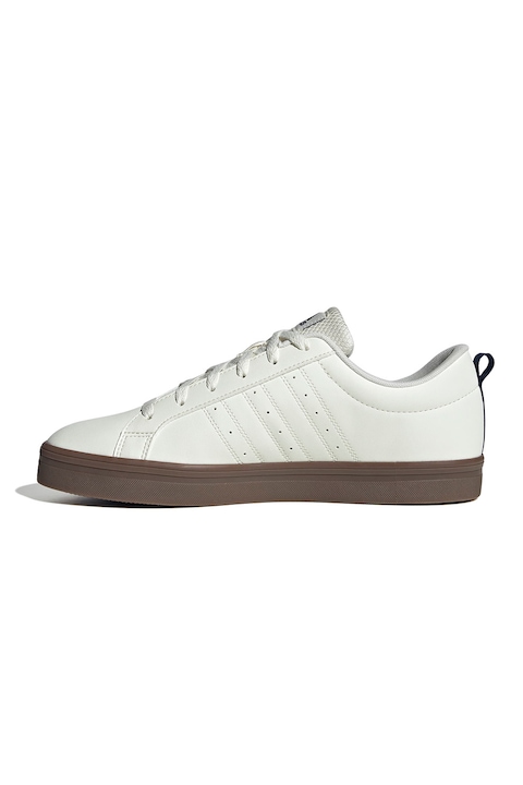adidas Sportswear, Pantofi sport low-cut de piele ecologica VS Pace 2.0, Alb/Bleumarin