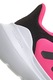 adidas Sportswear, Pantofi sport Tensaur Run 2.0 cu velcro, Negru, Roz zmeuriu, 30 EU