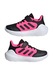 adidas Sportswear, Pantofi sport Tensaur Run 2.0 cu velcro, Negru, Roz zmeuriu, 30 EU