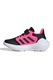 adidas Sportswear, Pantofi sport Tensaur Run 2.0 cu velcro, Negru, Roz zmeuriu, 30 EU
