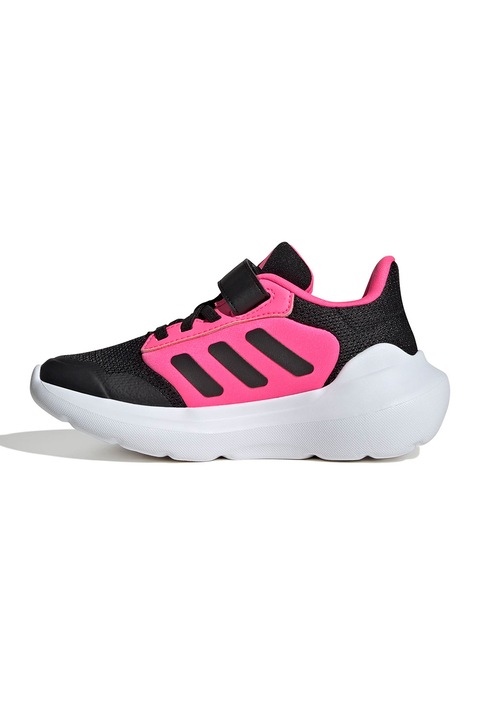 adidas Sportswear, Pantofi sport Tensaur Run 2.0 cu velcro, Negru, Roz zmeuriu, 30 EU