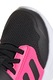 adidas Sportswear, Pantofi sport Tensaur Run 2.0 cu velcro, Negru, Roz zmeuriu, 30 EU