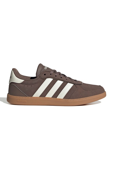 adidas Sportswear, Pantofi sport Breaknet Sleek cu logo, Maro inchis/Alb optic