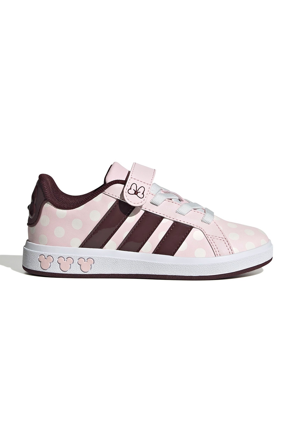 adidas Sportswear, Pantofi sport Minnie Mouse Grand Court, Visiniu, Roz deschis, 31 EU