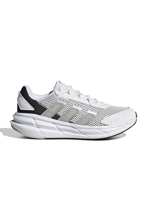adidas Sportswear, Pantofi AstraStar sport low-cut cu sireturi, Alb/Argintiu
