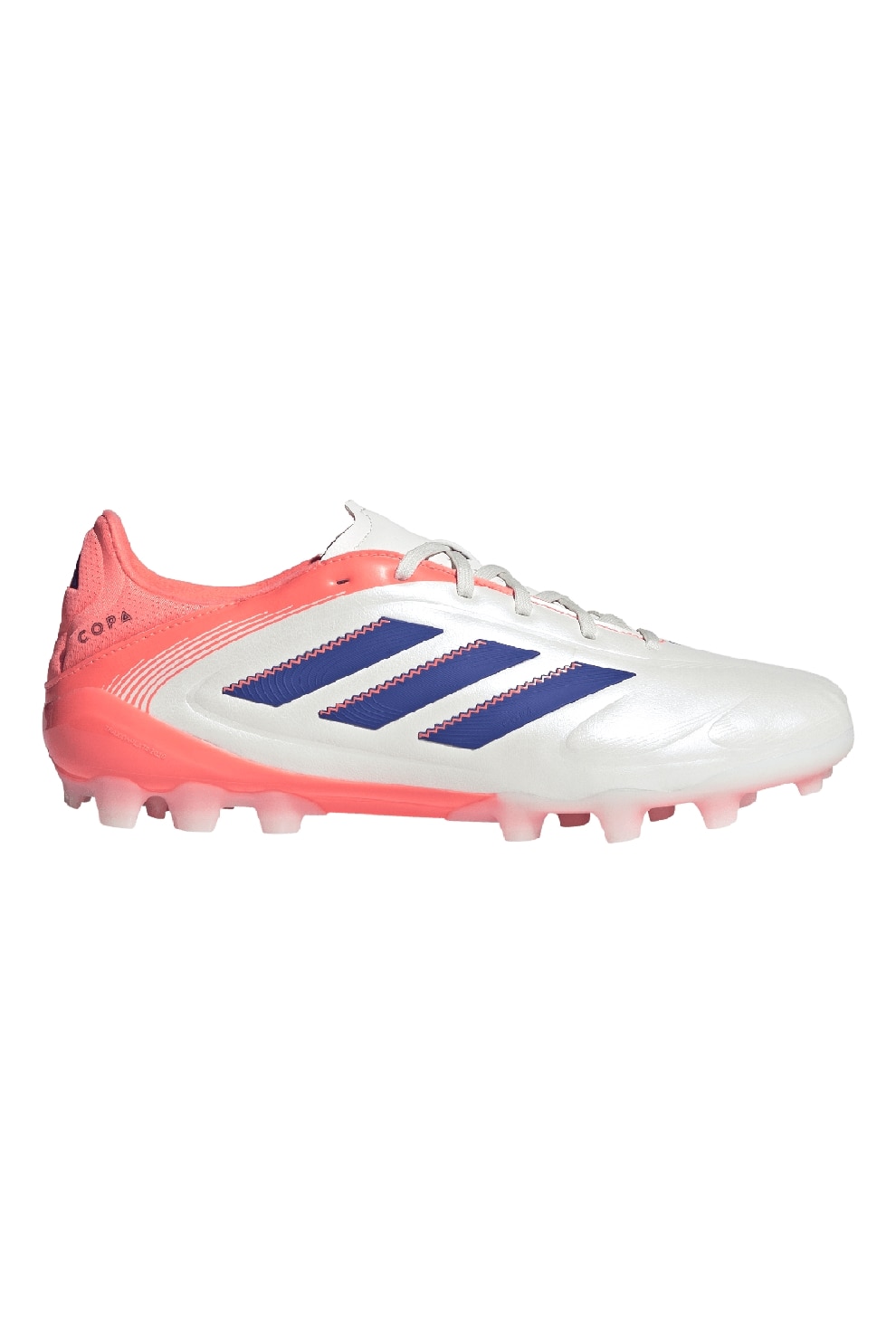 adidas Performance, Pantofi din material sintetic, pentru fotbal Copa Pure III, Alb, Coral, 8