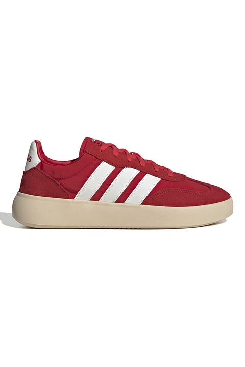 adidas Sportswear, Pantofi sport cu garnituri din piele intoarsa Barreda Decode, Rosu/Alb