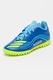 adidas Performance, Pantofi F50 Messi Club pentru fotbal, Albastru royal, Verde lime, 35 EU