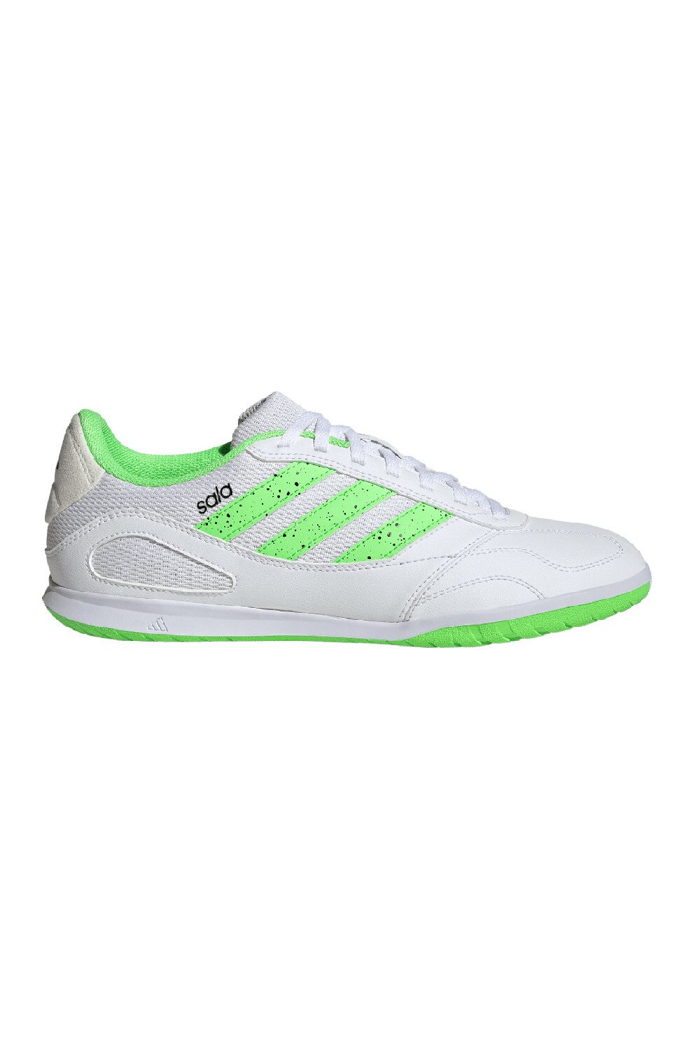adidas Performance, Pantofi pentru fotbal Super Sala Competition III, Verde neon, Alb murdar, 8.5