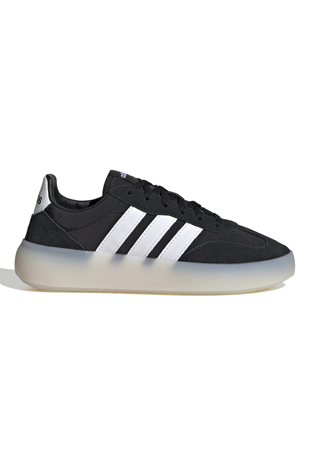 adidas Sportswear, Pantofi sport Barreda Decode cu detalii din piele intoarsa, Alb, Negru, 38 2/3 EU