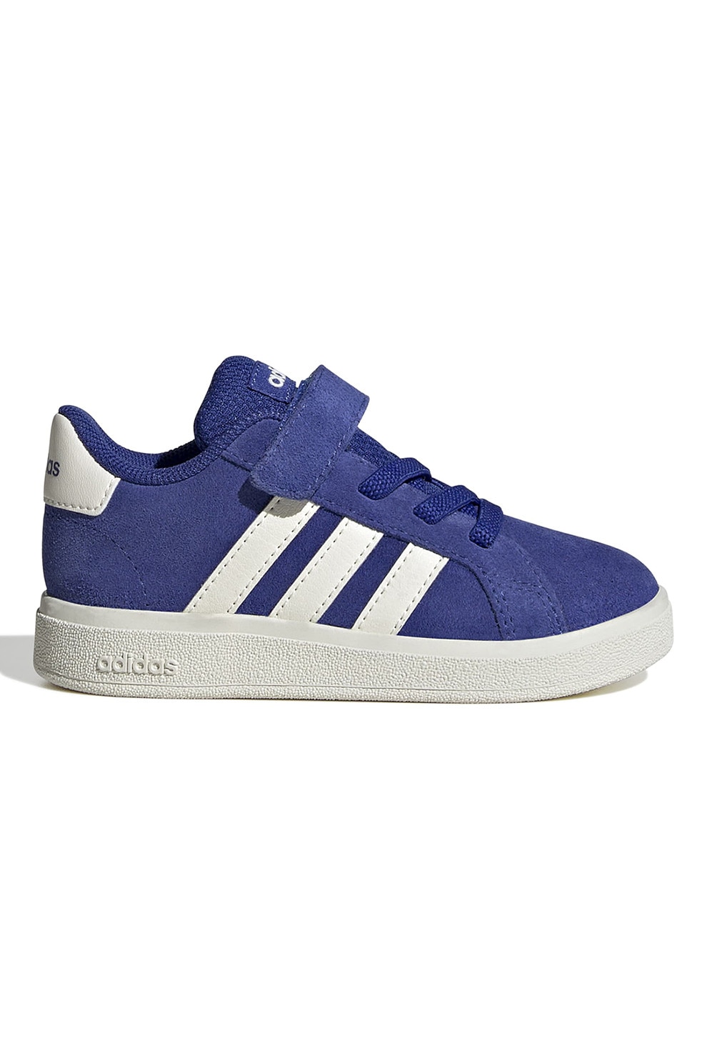 adidas Sportswear, Pantofi sport Grand Court cu velcro, Violet, Alb murdar, 24 EU