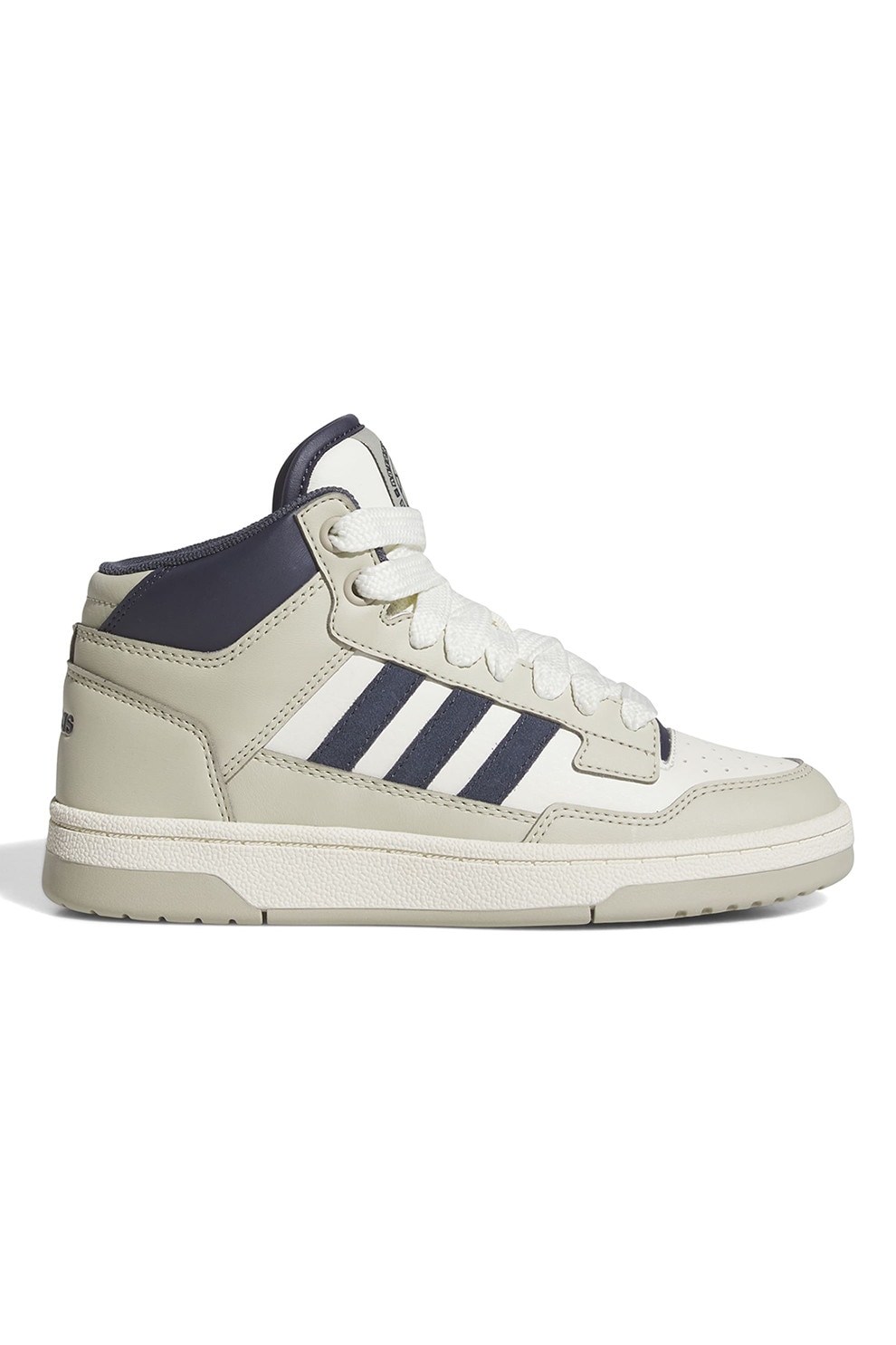 adidas Sportswear, Pantofi sport mid-cut Rapid Court, Alb fildes, Bleumarin, 39 1/3 EU