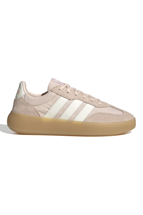 adidas Sportswear, Pantofi sport cu garnituri din piele intoarsa Barreda Decode, Alb/Bej