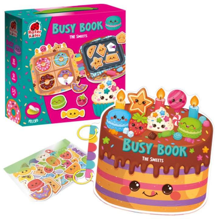 Joc educativ Fresh Ideas, set cu 51 piese, galben-alb, 54x54cm