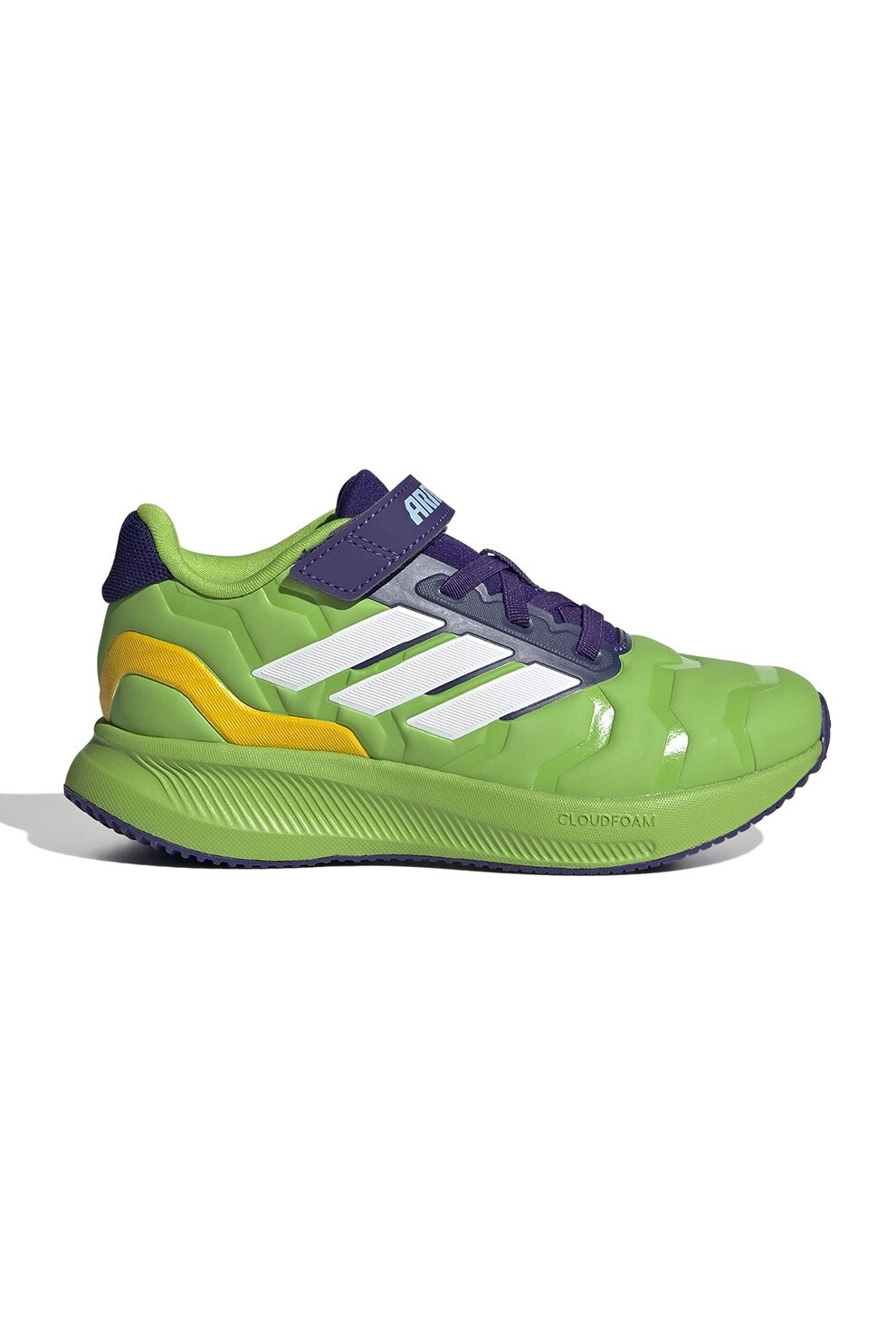 adidas Sportswear, Pantofi sport Iron Hulk Runfalcon 5, Alb, Verde deschis, Bleumarin, 35 EU