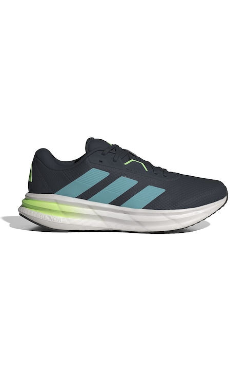 adidas Performance, Pantofi Galaxy 7 cu logo pentru alergare, Verde deschis/Bleumarin