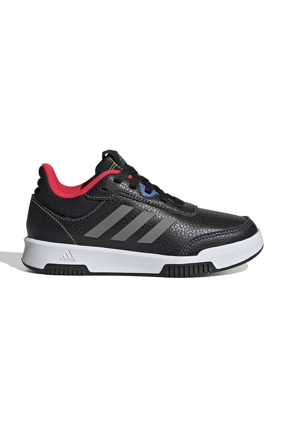 adidas Sportswear, Pantofi sport Tensaur Sport 2.0 din piele ecologica, Negru, Rosu vermillion, Gri inchis, 28.5 EU