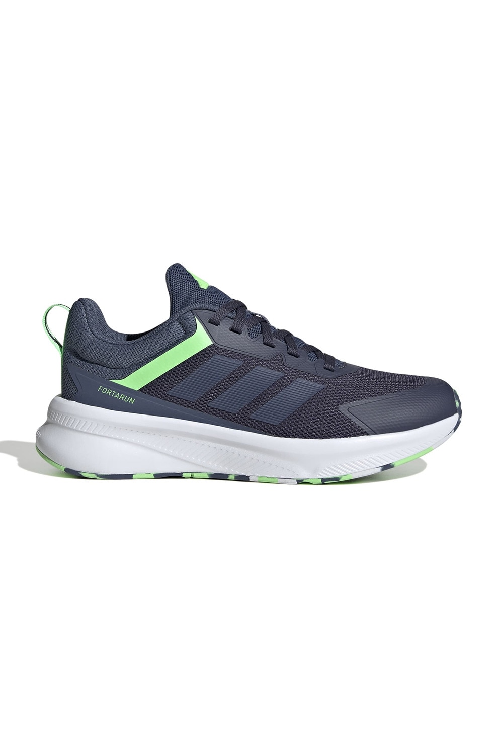 adidas Sportswear, Pantofi sport FortaRun 4.0 dn plasa, Verde electric, Bleumarin, 38 EU