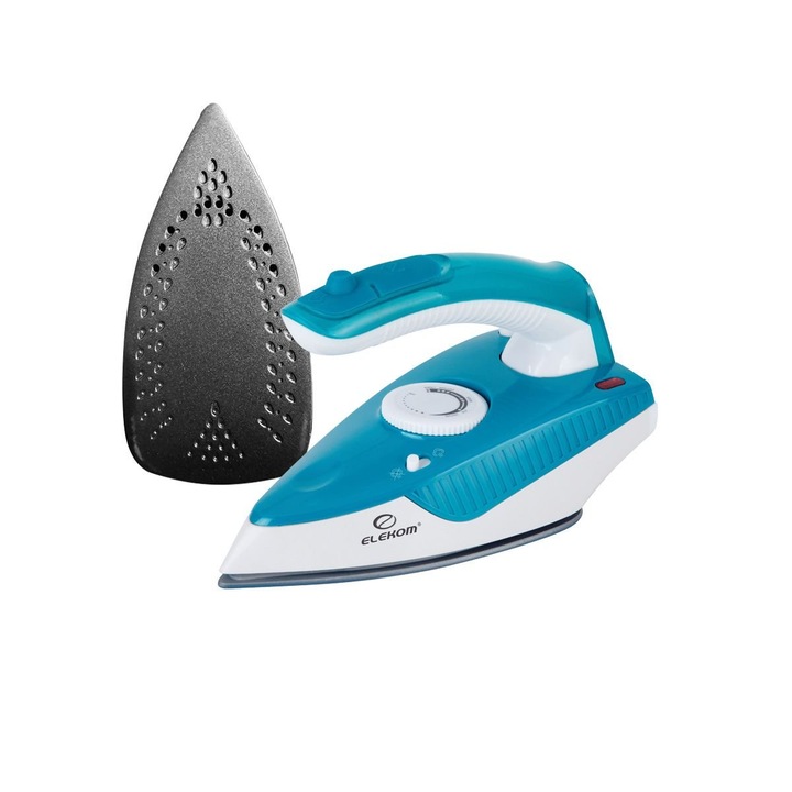 Fier de calcat turistic cu maner pliabil Elekom EK-388 T, cu recipient detasabil, 1000 W