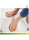 Papuci de casa Highlander pentru femei, din piele, maro, confortabili, cu model, Cutie ecologica Slippers marimea 37