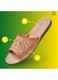 Papuci de casa Highlander pentru femei, din piele, maro, confortabili, cu model, Cutie ecologica Slippers marimea 37