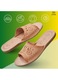Papuci de casa Highlander pentru femei, din piele, maro, confortabili, cu model, Cutie ecologica Slippers marimea 37