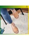 Papuci de casa Highlander pentru femei, din piele, maro, confortabili, cu model, Cutie ecologica Slippers marimea 37
