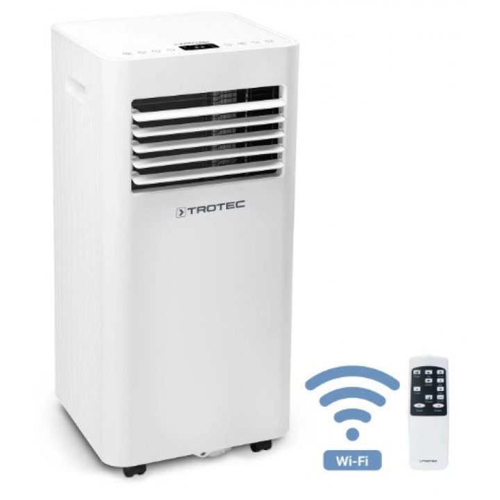 Aer conditionat portabil Trotec PAC 2620 E, WiFi, 9.000 Btu, Debit 330mc/ora, Telecomanda, Display, Timer, Pentru 30mp