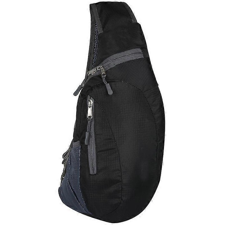 Rucsac pliabil sport Benobby Kids, unisex, cu curea unica, pentru copii, negru