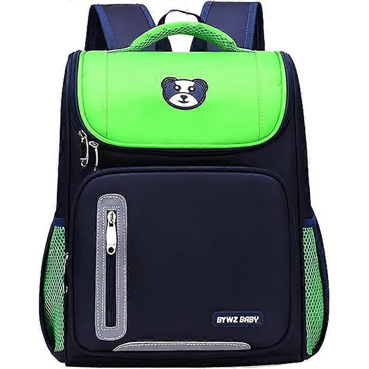 Rucsac Benobby Kids pentru copii, fete, baieti, clasele 1-6, clasic, rucsac de calatorie pentru scoala, rezistent la apa - rucsac verde XL - 32 * 20 * 42CM