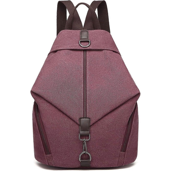 Детска дамска ученическа раница Benobby, винтидж платнена чанта, чанти за през рамо (бордо)