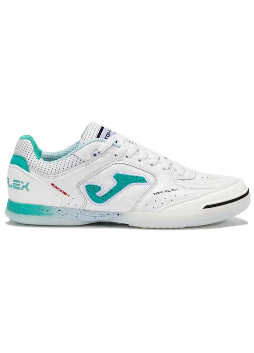 Joma TOPW2502IN TOP FLEX férfi sportcipő, rugalmas bőr, gumitalp, fehér