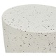 Masuta laterala de exterior cu efect terrazzo alb-murdar Edolo