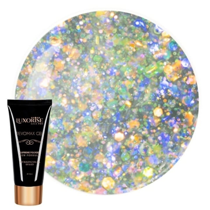 Polygel REVOMAX GEL LUXORISE Lemon Sparkle, 15ml