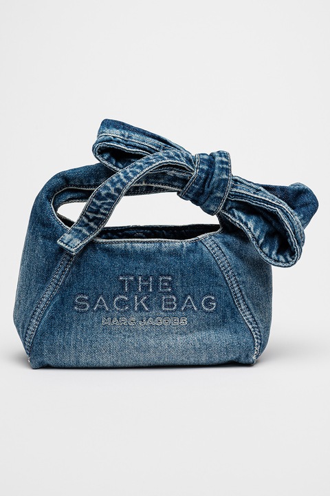 Marc Jacobs, Дънкова чанта през рамо The Sack Bag, Син меланж