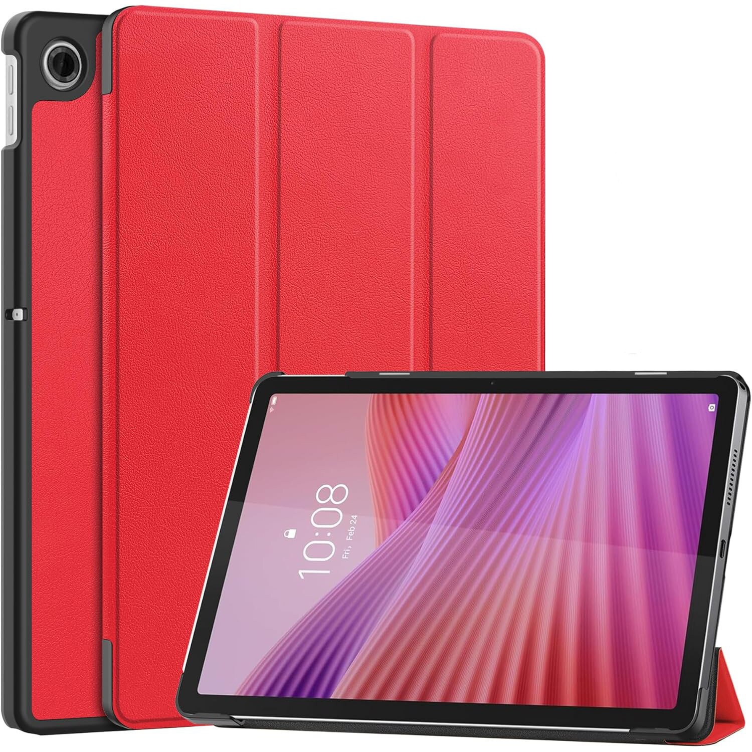 Husa tableta, Omelivon, Pentru Lenovo Tab 10.1" 2025, Rosu