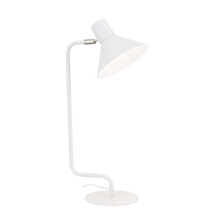 Veioza vintage VIKTORIA, E14 1x40W otel finisaj alb, 51cm IP20 ORION